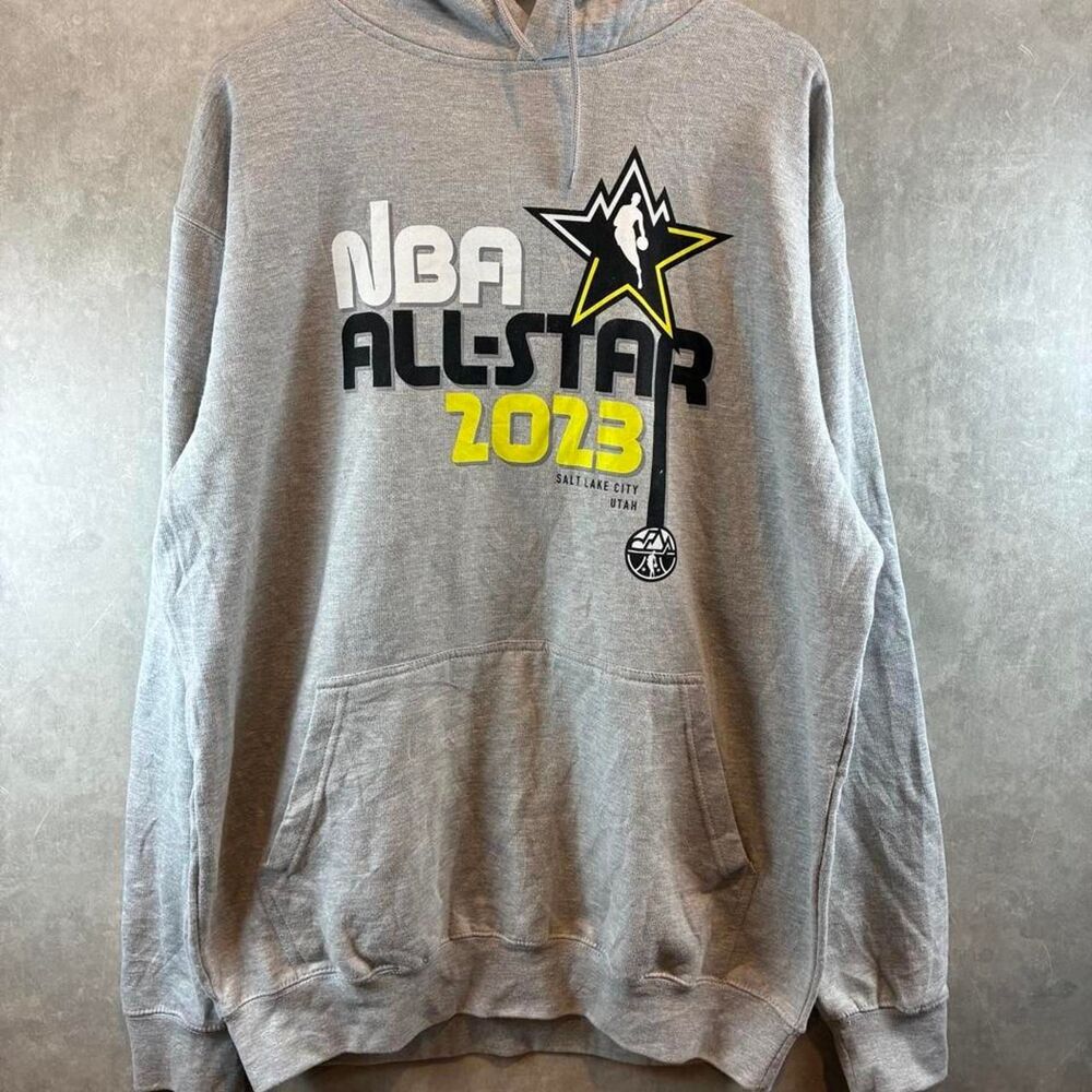 Nba Men's Grey Hoodie